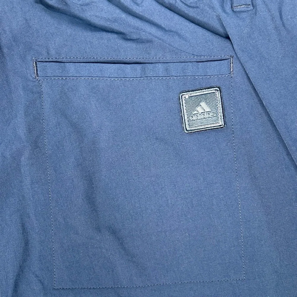 Adidas Mens Golf Pants 40x30 Navy Blue Stretch Performance Tapered Lightweight
